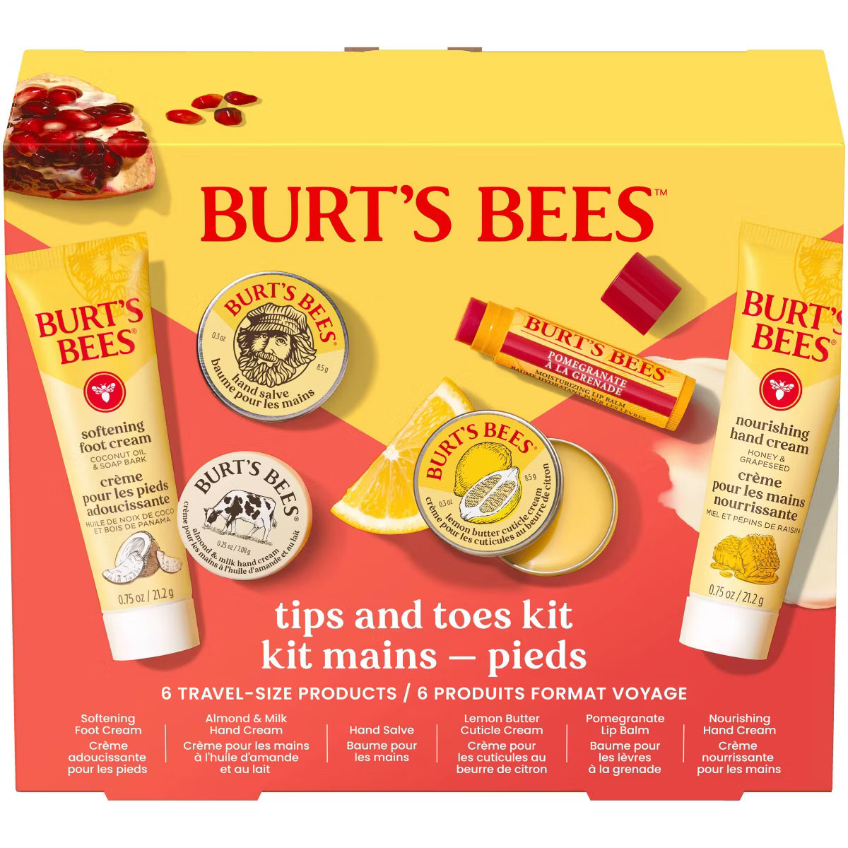 Burt's Bees Tips and Toes Kit - 6ct Pre-orden