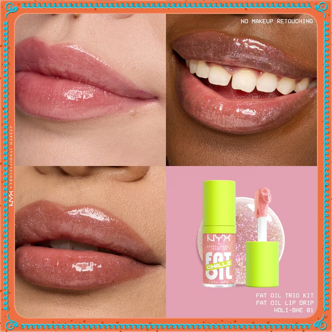 Holiday Fat Oil Lip Gloss Trio Kit Pre orden