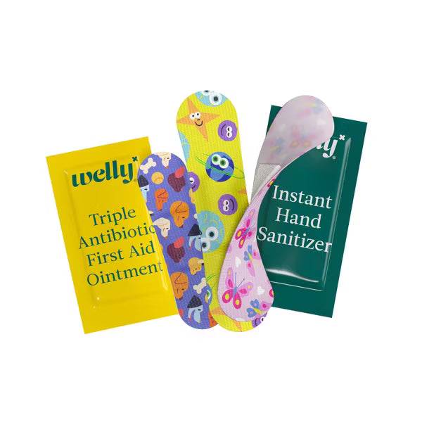 Kit de viaje de vendajes de primeros auxilios Welly Kid's Quick Fix - Multicolor - 24 unidades Pre-orden