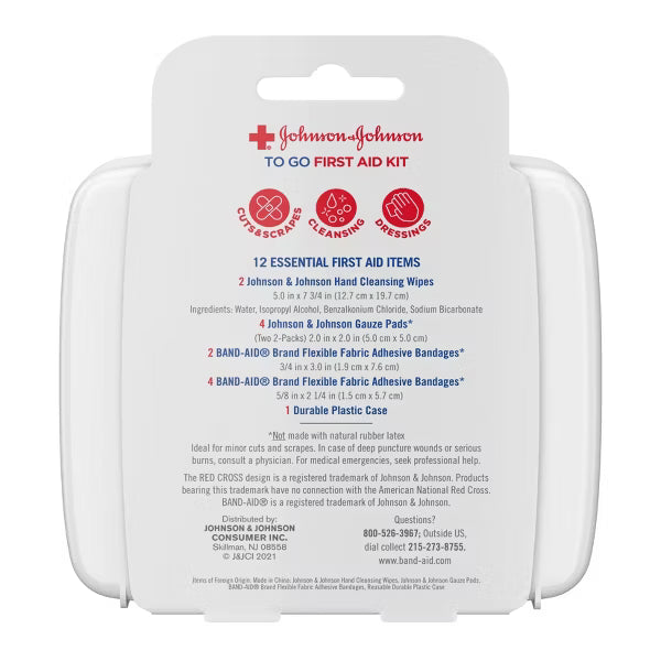 Kit de viaje portátil de primeros auxilios Johnson & Johnson Pre-orden
