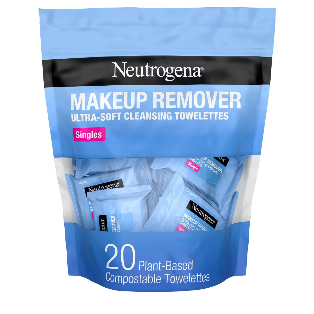 Neutrogena Facial Cleansing Makeup Remover Wipes Singles - 20ct Pre-orden