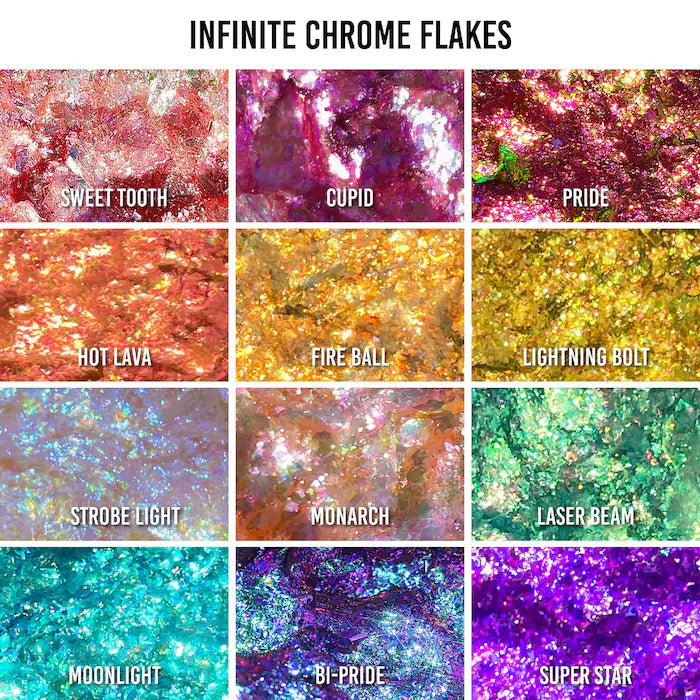 Infinite Chrome Flakes Multichrome Gel for Eyes & Face