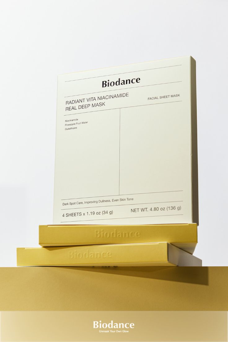 Biodance Radiant Vita Niacinamide Real Deep Mask for Brightening Dull Skin & Dark Spot Care