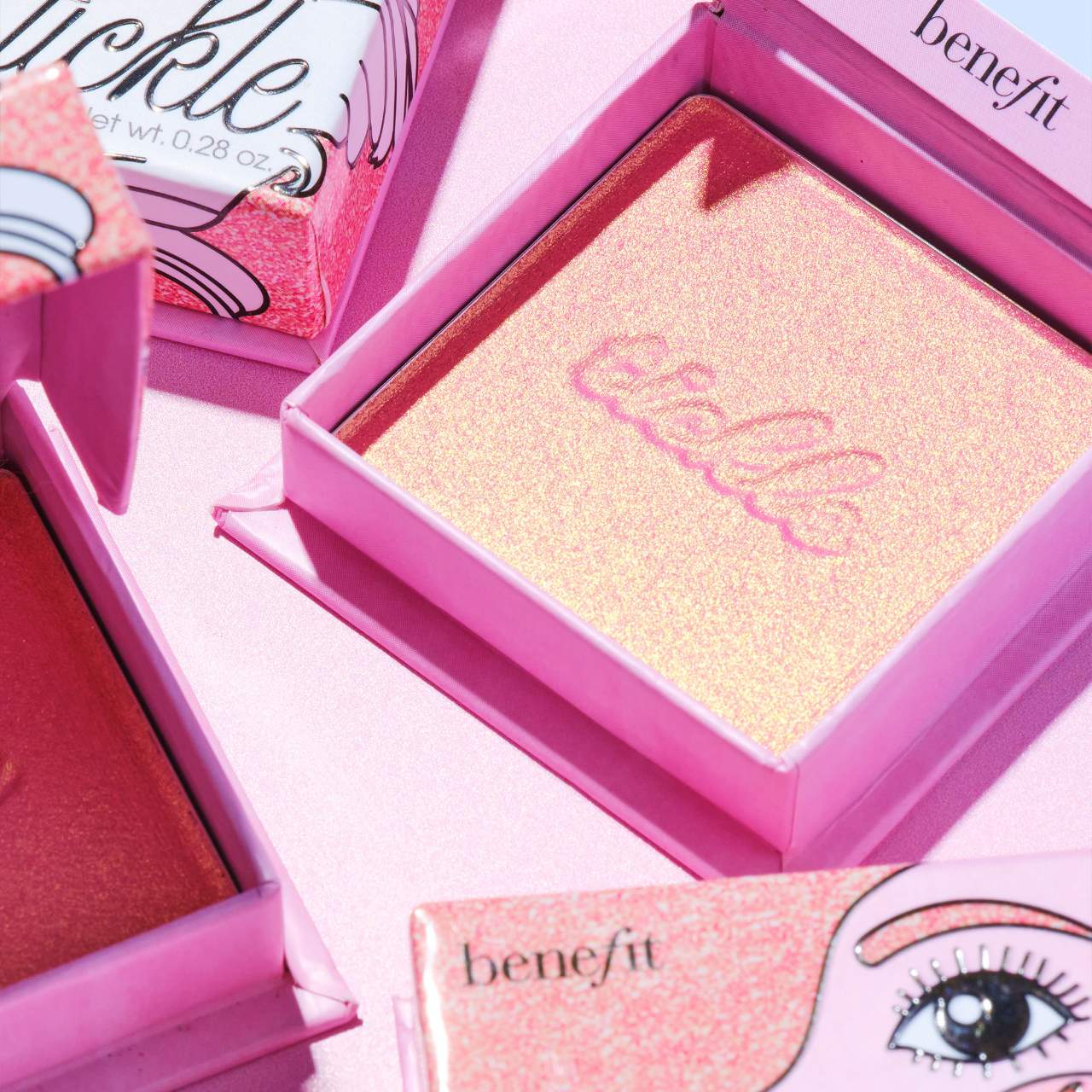 Cookie and Tickle Shimmer Finish Powder Highlighters