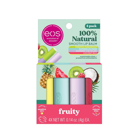 Bálsamo labial de karité eos 100 % natural, paquete variado, sabor afrutado Pre-orden