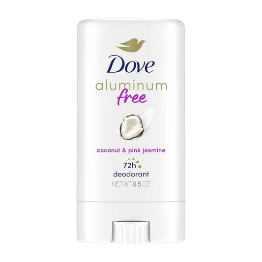 Desodorante en barra Dove Beauty sin aluminio - Coco y jazmín rosa - Tamaño de viaje Pre-orden