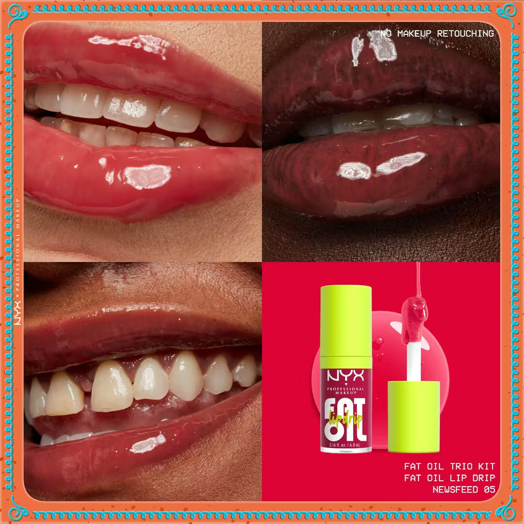 Holiday Fat Oil Lip Gloss Trio Kit Pre orden