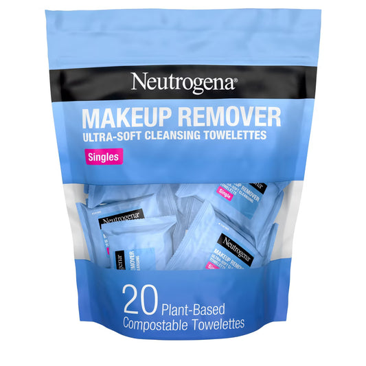 Neutrogena Facial Cleansing Makeup Remover Wipes Singles - 20ct Pre-orden