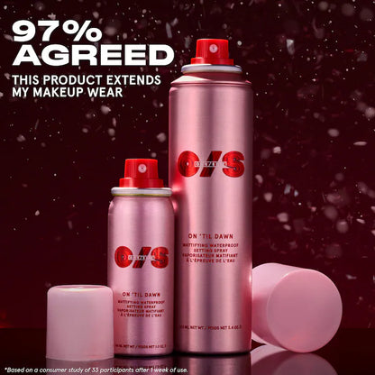 On 'Til Dawn Mattifying Waterproof Setting Spray Big & Bitty Duo Pre-orden