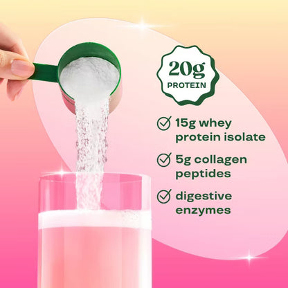 Proteína en polvo transparente BLOOM NUTRITION - Frambuesa y limón - 250 ml Pre-orden