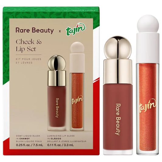 Rare Beauty x Tajin Soft Pinch Liquid Blush & Positive Light Luminizing Lip Gloss Duo Set Pre*orden