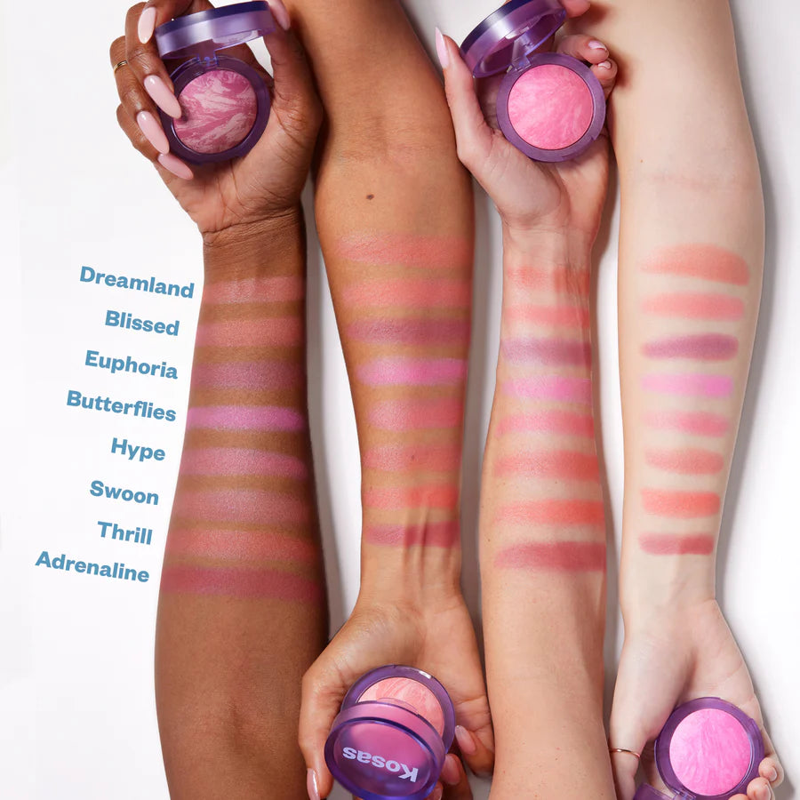 Flushed + Airbrushed Set Baked Blush, Loose Setting Powder + 2 Free Powder Puffs Pre*orden