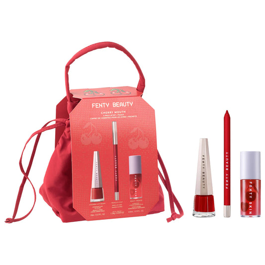 Cherry Mouth 3-Piece Lip Set + Pouch *Pre-Orden