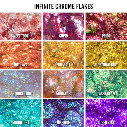 Infinite Chrome Flakes Multichrome Gel for Eyes & Face