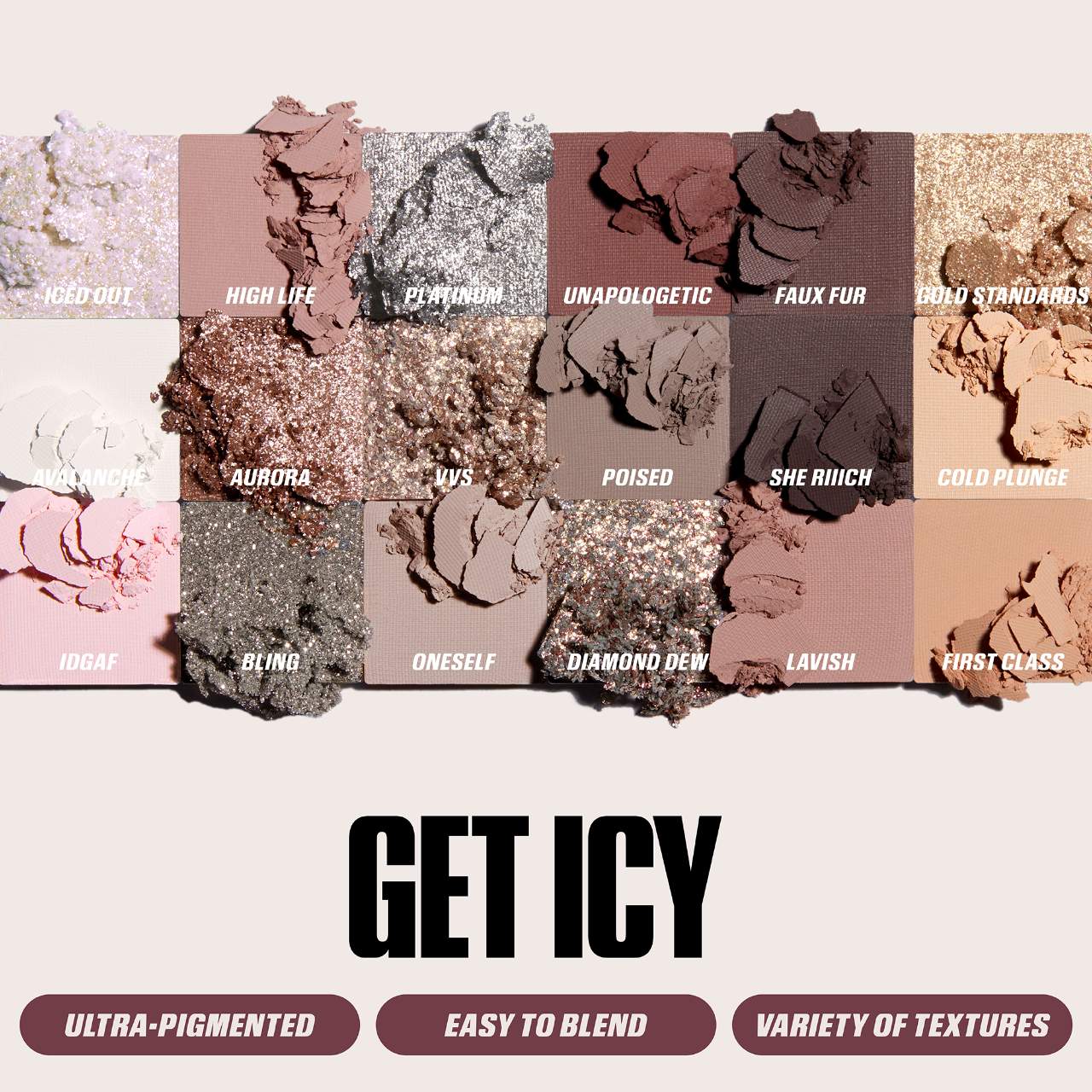 Icy Nude Eyeshadow Palette/ Paleta de sombras de ojos *Pre-Orden
