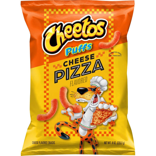 Cheetos Queso Pizza Cheddar Crunch Puffs