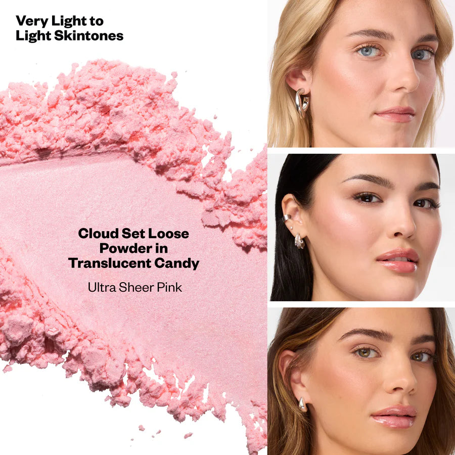 Flushed + Airbrushed Set Baked Blush, Loose Setting Powder + 2 Free Powder Puffs Pre*orden