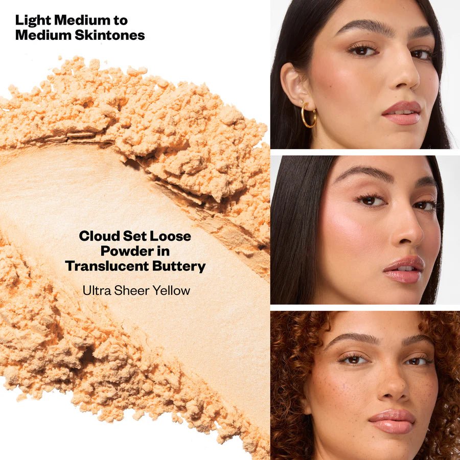 Flushed + Airbrushed Set Baked Blush, Loose Setting Powder + 2 Free Powder Puffs Pre*orden