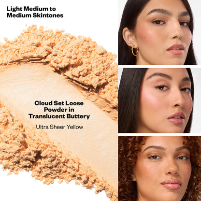 Flushed + Airbrushed Set Baked Blush, Loose Setting Powder + 2 Free Powder Puffs Pre*orden