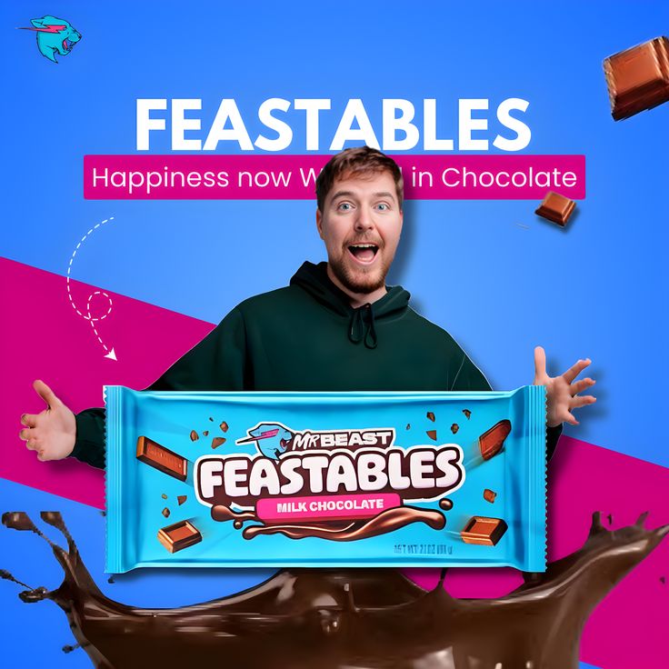 Feastables Mr Beast barras de chocolate