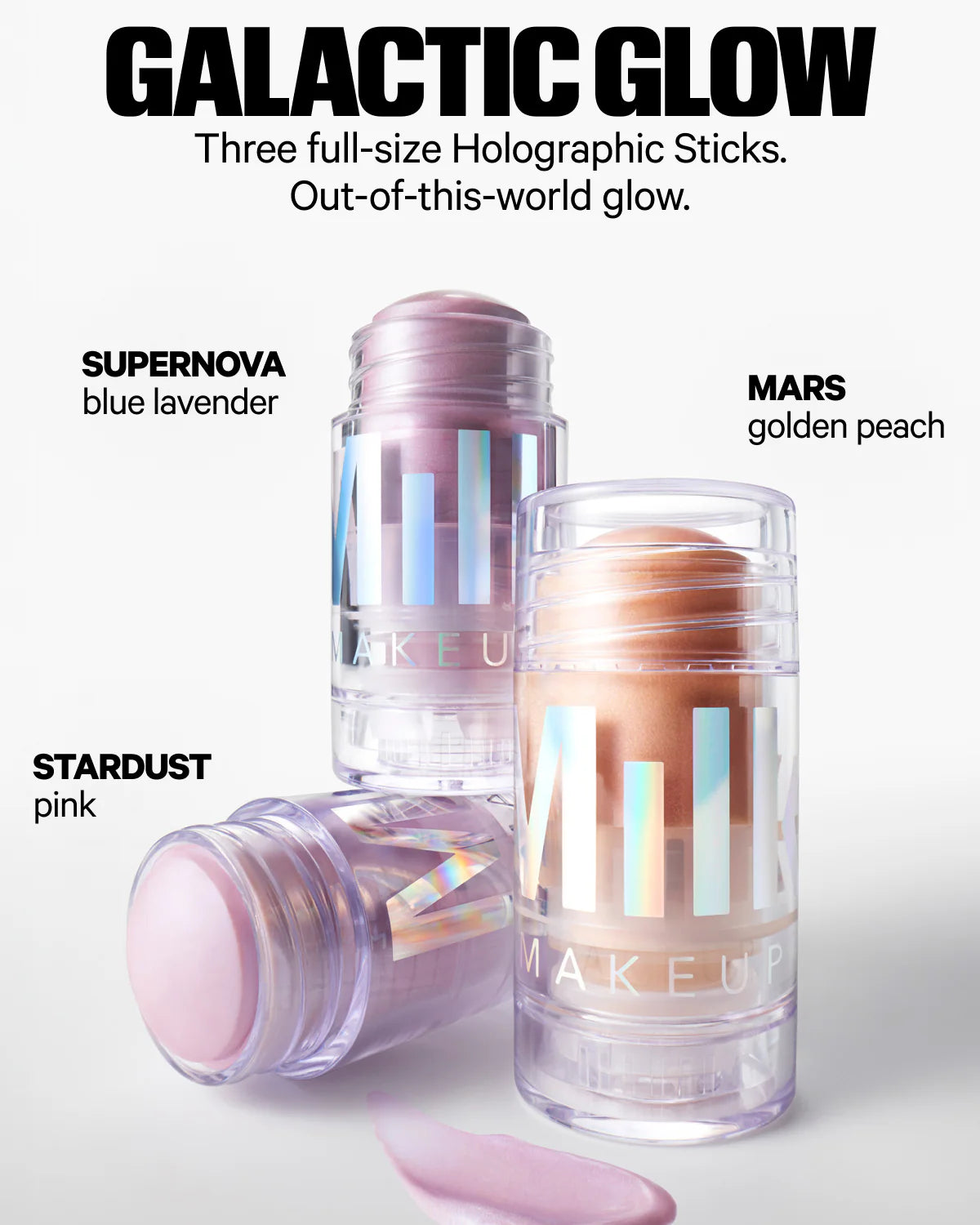Galactic Glow Set holographic highlighter trio